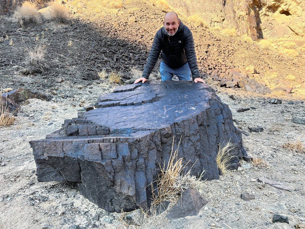 Prague Zoo’s director Miroslav Bobek at the site of the discovery in the foothills of the Altai Mountains. Photo: Prague Zoo archive