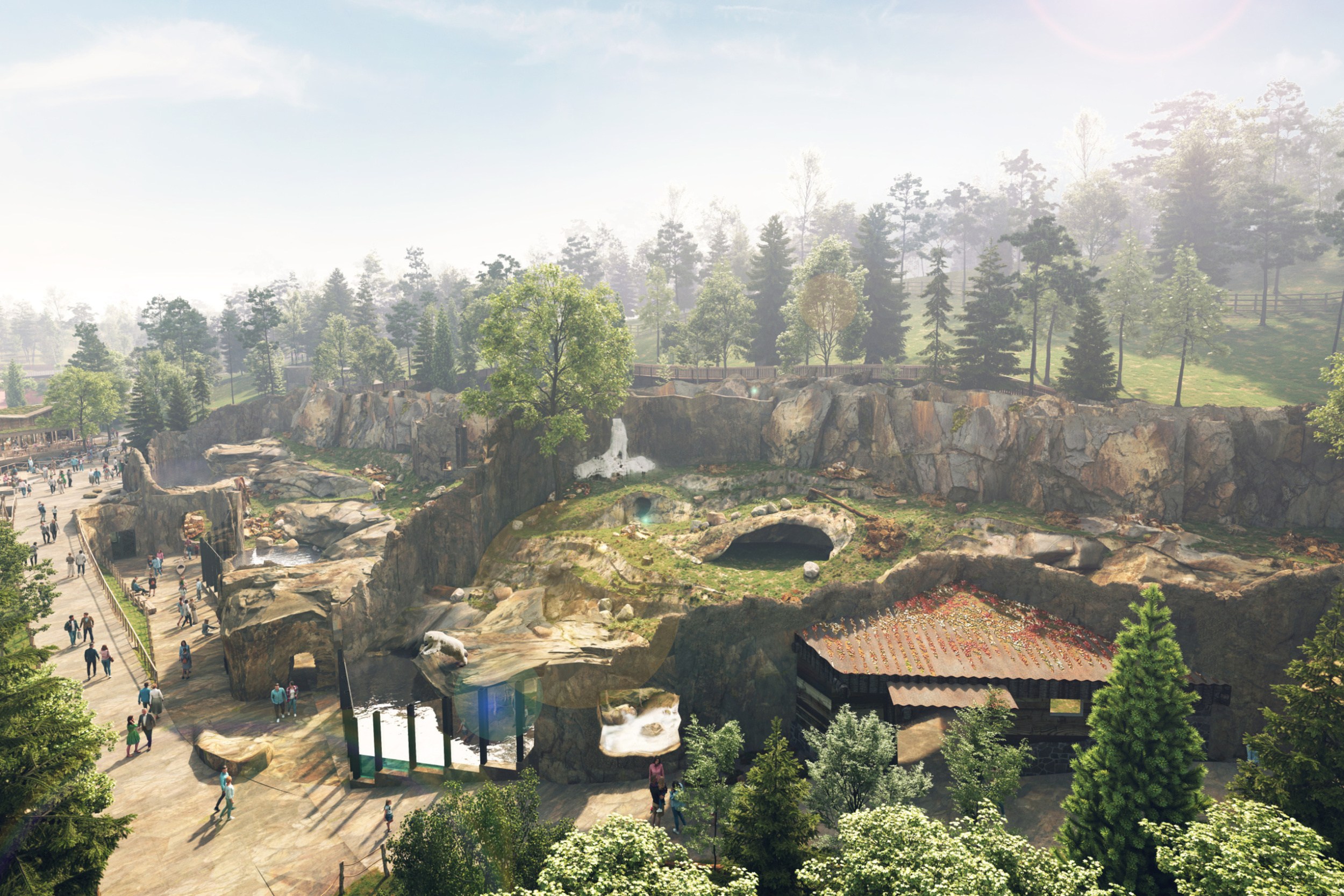 Visualization of the Arctic exhibition complex. Source Prague Zoo 